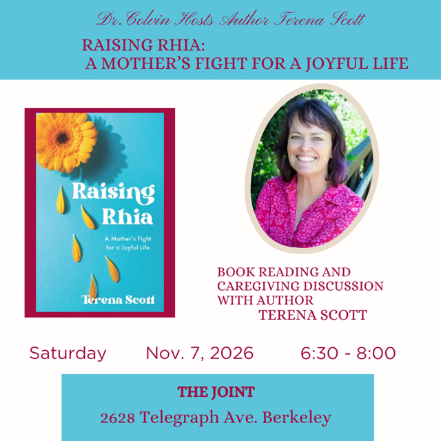 flier for November 7 book reading event with Terena